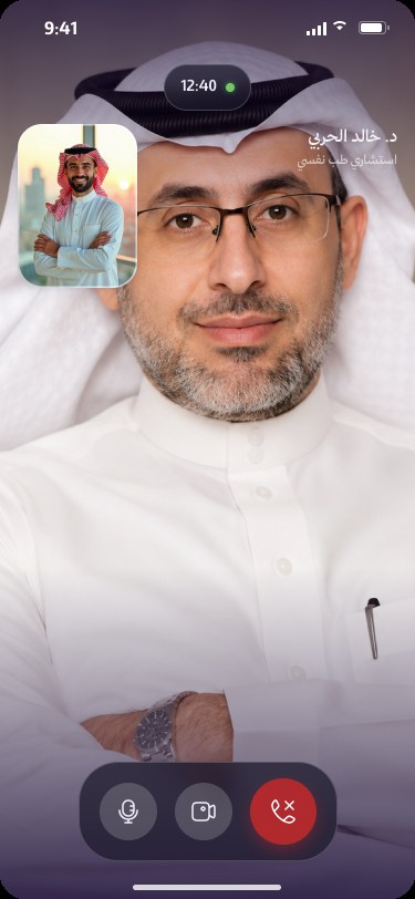 شاشة الجلسة المرئية